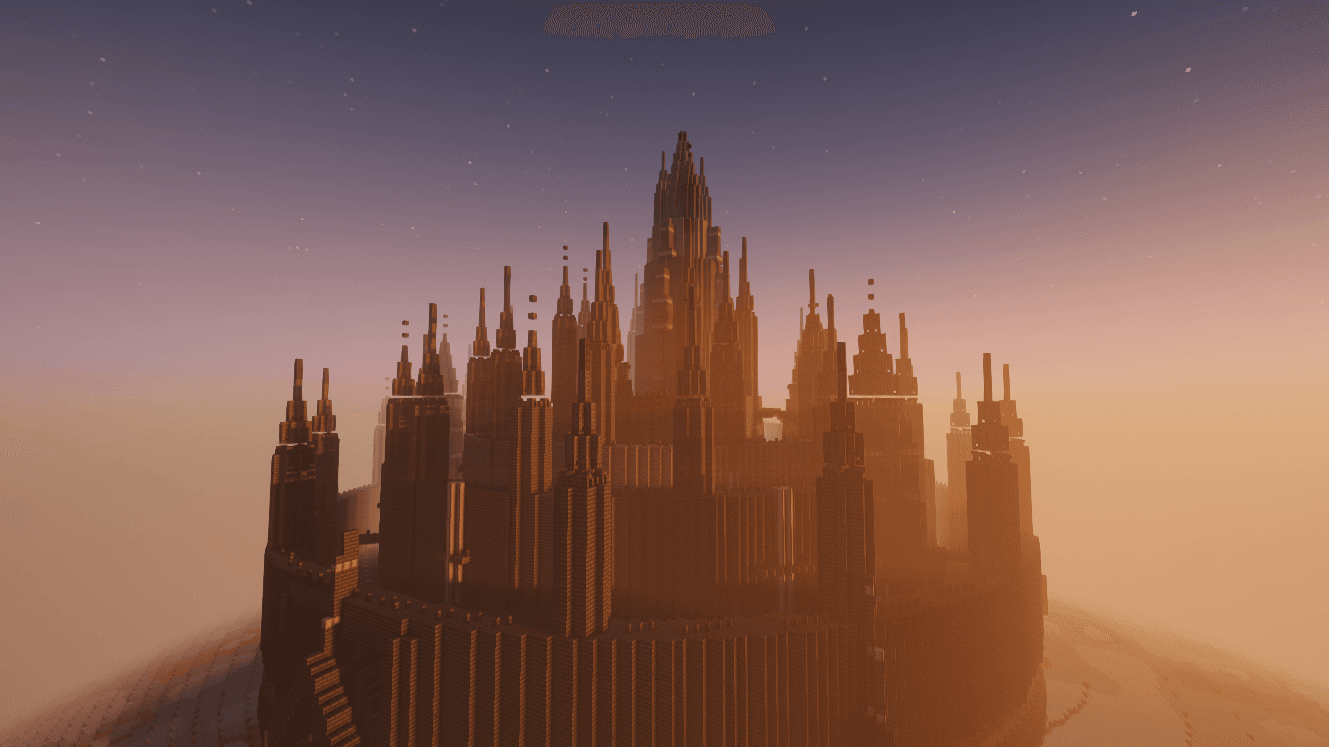 VDESKが制作したMinecraftイベントワールドの城郭